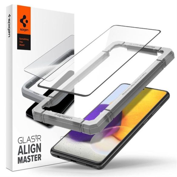 Spigen ALM GLASS FC edzett üveg Samsung Galaxy A52 4G /A52 5G/ A52s fekete kerettel