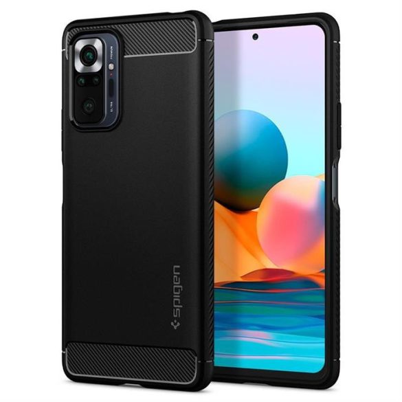 Spigen Rugged Armor Xiaomi redmi Note 10 Pro matt fekete telefontok