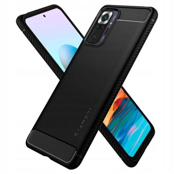 Spigen Rugged Armor Xiaomi redmi Note 10 Pro matt fekete telefontok