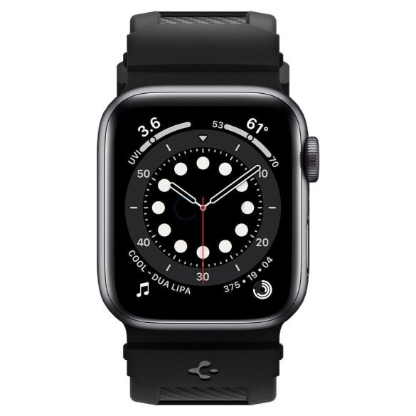 Spigen Rugged csereszíj Apple Watch 4/5/6/7/8/SE (38/40/41mm) fekete