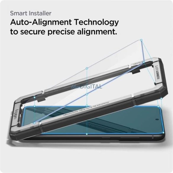 edzett üveg tempered glass Spigen Alm Glas.tr 2-Pack Galaxy S21 FE