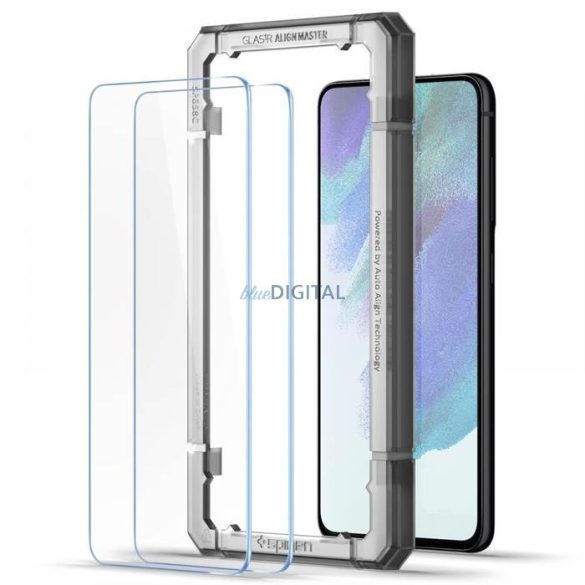 edzett üveg tempered glass Spigen Alm Glas.tr 2-Pack Galaxy S21 FE