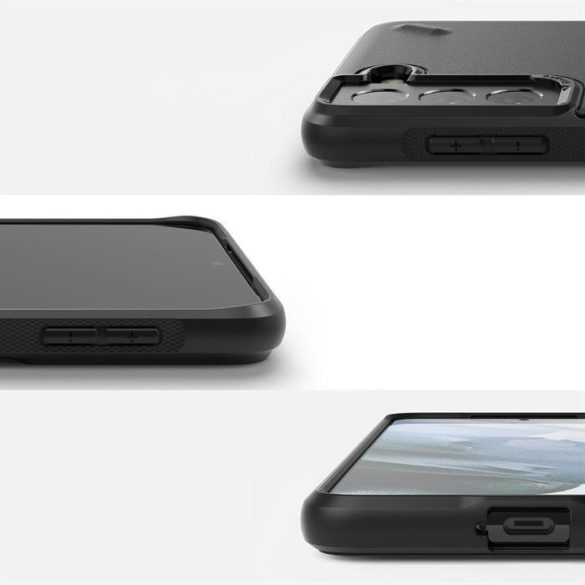 Ringke Onyx Design Tartós TPU tok Samsung Galaxy S21 + 5G (S21 Plus 5G) fekete (Paint) (OXAP0054)