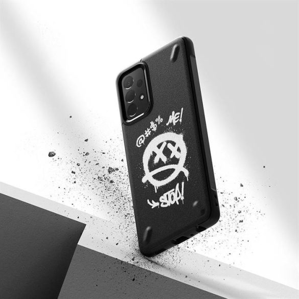 Ringke Onyx Design Tartós TPU tok Samsung Galaxy A72 4G fekete (Paint) (OXSG0047)
