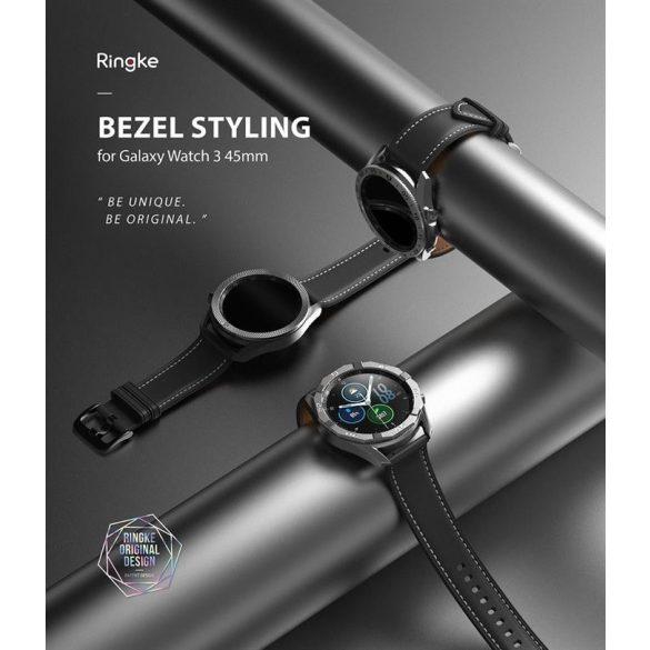 Ringke Bezel Styling tok Boríték Ring Samsung Galaxy Watch 3 45mm fekete (GW3-45-61)