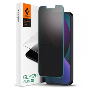 Spigen GLAS.TR SLIM edzett üveg iPhone 13 / 13 Pro betekintésvédett