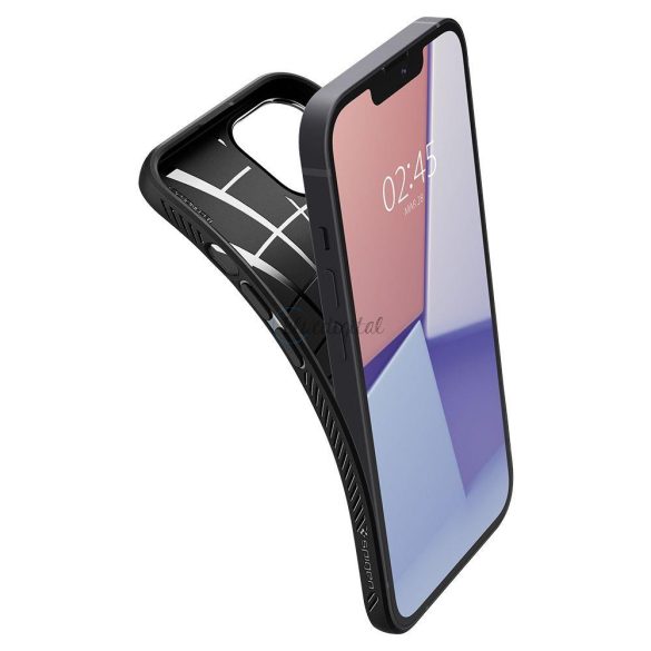 Spigen Liquid Air tok iPhone 13 vékony Gél telefontok matt fekete