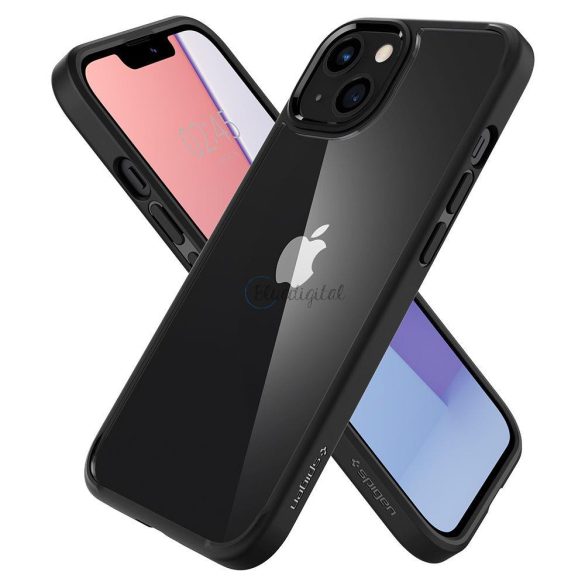 Spigen Ultra hybrid telefontok iPhone 13 tartós tok matt fekete