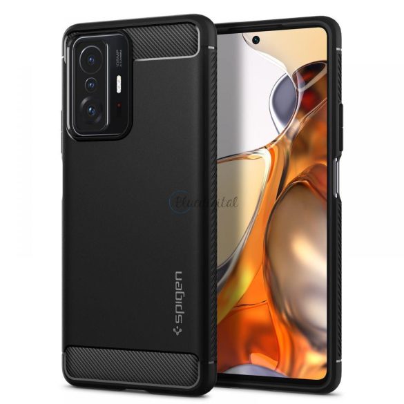 Spigen Rugged Armor Xiaomi 11t 5g / 11t Pro 5G matt fekete tok