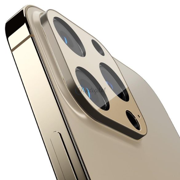 Spigen Optik.tr Camera Protector 2-Pack iPhone 13 Pro / 13 Pro Max Gold tok fólia