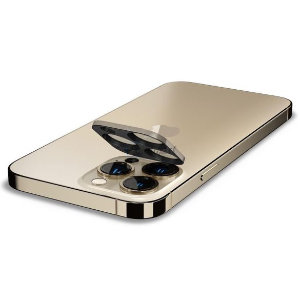 Spigen Optik.tr Camera Protector 2-Pack iPhone 13 Pro / 13 Pro Max Gold tok fólia