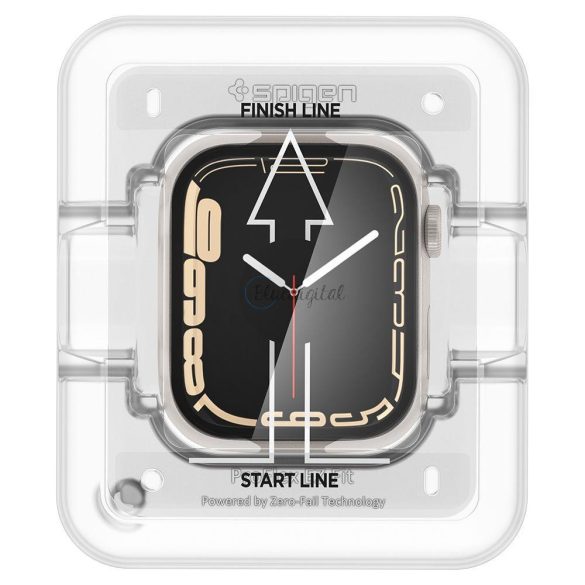 Spigen PROFLEX "EZ FIT" hibrid üveg - 2db - Apple Watch 7 / 8 (45 MM)