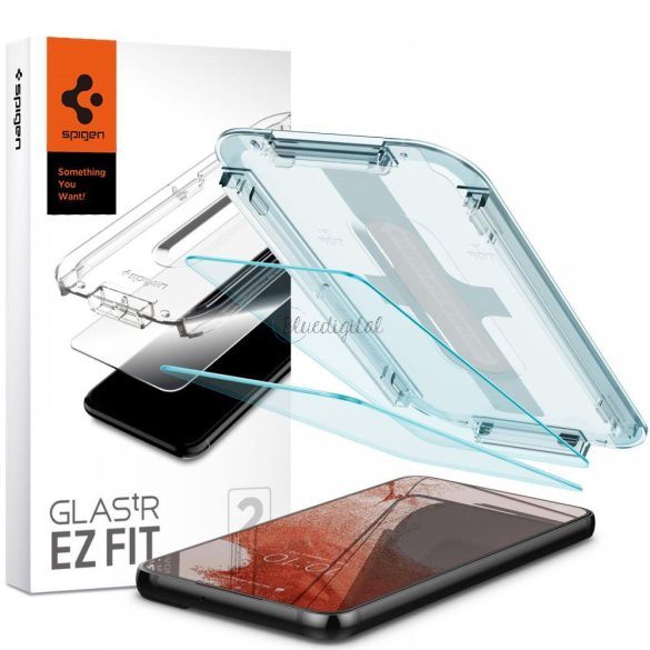 Edzett üveg spigen glas.tr "EZ Fit" 2-Pack Galaxy S22