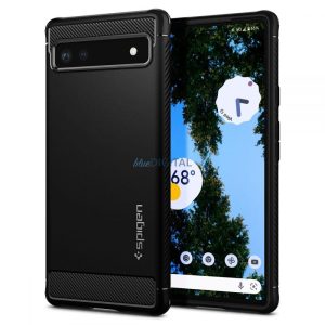 Spigen Rugged Armor telefontok Google Pixel 6A-hoz fekete