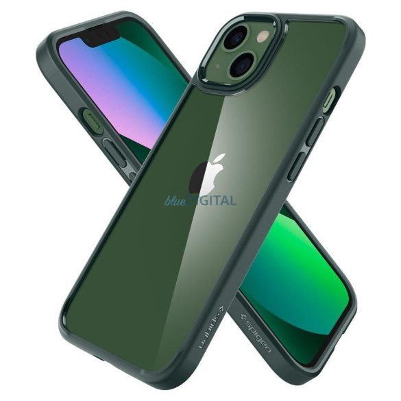 Spigen ULTRA HYBRID IPHONE 13 sötétzöld tok