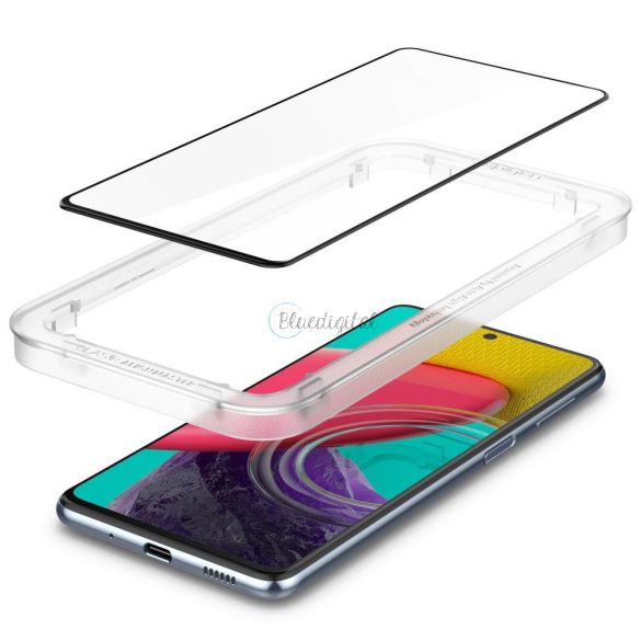 TEMPERED GLASS Spigen ALM GLASS FC GALAXY M53 5G FEKETE fólia