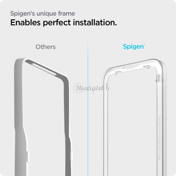 TEMPERED GLASS Spigen ALM GLASS FC GALAXY M53 5G FEKETE fólia