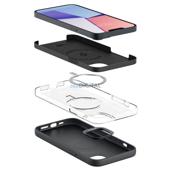 Spigen SILICONE FIT MAG MAG MAGSAFE IPHONE 14 PLUS FEKETE