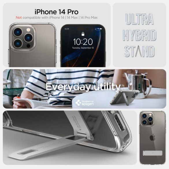 Spigen ULTRA HYBRID "S" IPHONE 14 PRO átlátszó ULTRA HYBRID "S" IPHONE 14 PRO átlátszó