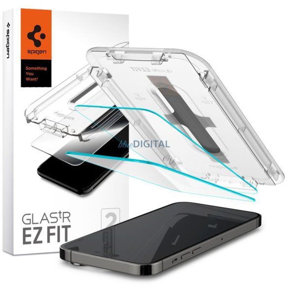 Spigen edzett üveg Spigen GLAS.TR "EZ FIT" 2-PACK IPHONE 14 PRO MAX átlátszó