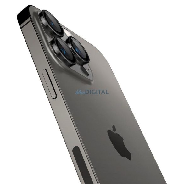 Spigen Optik.Tr "EZ FIT" kamera lencse védő fólia iPhone 14 Pro / 14 Pro Max / 15 Pro / 15 Pro Max fekete