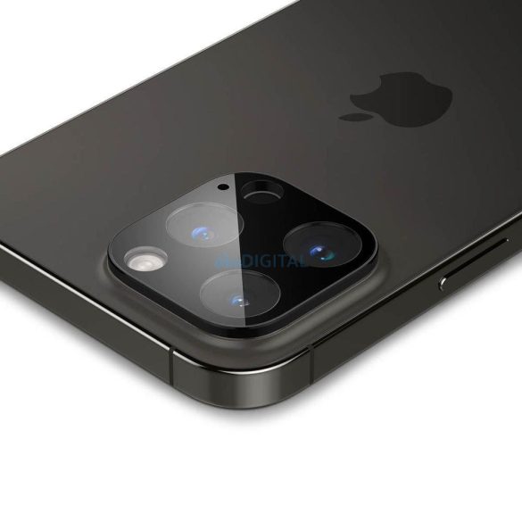 Spigen Optik. TR kamera védőüveg kamera edzett üveg (2 db) iPhone 14 Pro / 14 Pro Max fekete