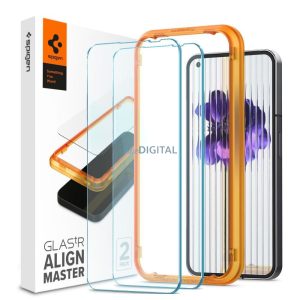 Spigen edzett üveg Spigen ALM GLAS.TR SLIM 2-PACK NOTHING PHONE 1 CLEAR