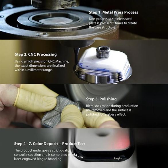 Ringke Bezel okosóra kiegészítő Samsung Galaxy Watch 5 40mm / 4 40mm fekete