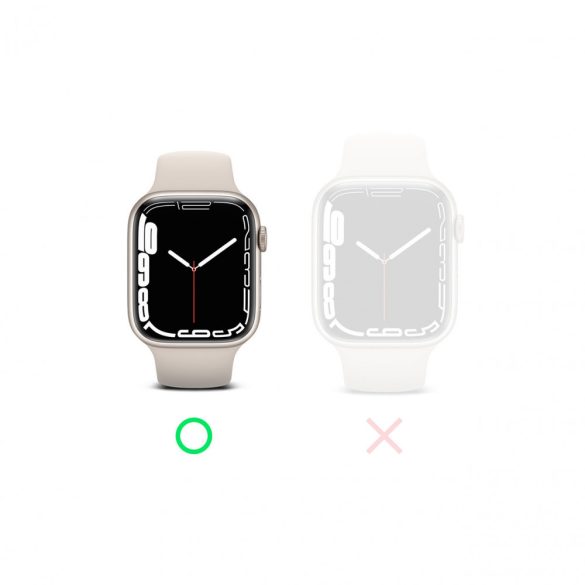 Ringke Bezel stílusos acél védőborítás Apple Watch 7 41mm-es ezüst (AW7-41-09) tok