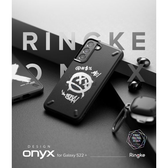 Ringke Onyx Design Tesy Tartós tok Samsung Galaxy S22 + (S22 Plus) fekete (x) ()