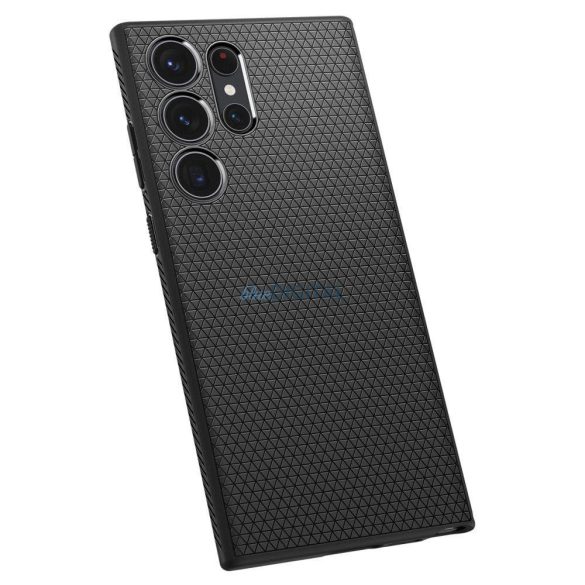 SPIGEN Liquid Air Samsung Galaxy S23 Ultra matt fekete tok