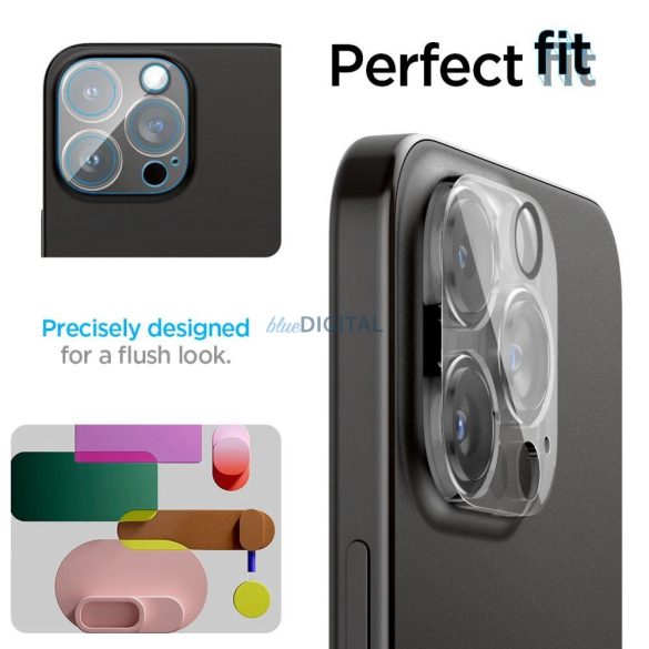 Spigen Optik.tR kameravédelem iPhone 14 Pro / Pro Max / 15 Pro / Pro Max - átlátszó 2 db. fólia