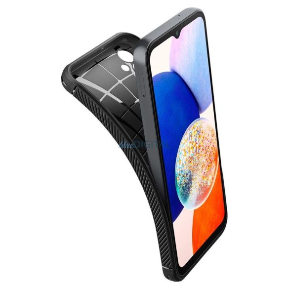 Spigen RUGGED ARMOR GALAXY A14 5G matt fekete tok