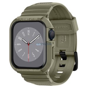 SPIGEN RUGGED ARMOR "PRO" APPLE WATCH 4 / 5 / 6 / 7 / 8 / SE (44 / 45 MM) VINTAGE keki szíj és tok