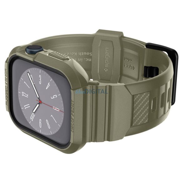 SPIGEN RUGGED ARMOR "PRO" APPLE WATCH 4 / 5 / 6 / 7 / 8 / SE (44 / 45 MM) VINTAGE keki szíj és tok