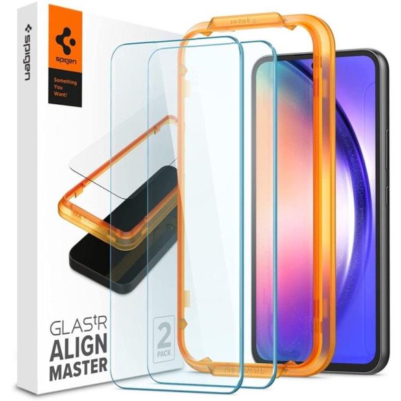 TEMPERED GLASS Spigen ALM GLAS.TR 2-PACK GALAXY A54 5G CLEAR fólia