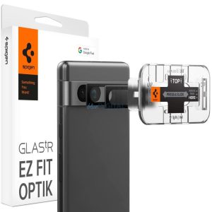 Spigen OPTIK.TR "EZ FIT" KAMERAVÉDŐ üvegfólia 2db GOOGLE PIXEL 7A FEKETE