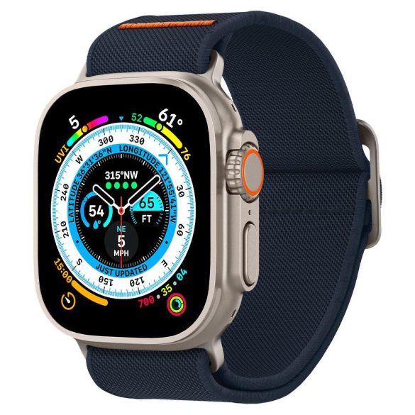 Spigen Fit Lite Ultra csereszíj Apple Watch 4 / 5 / 6 / 7 / 8 / 9 / SE / Ultra (42 / 44 / 45 / 49 mm) tengerészkék