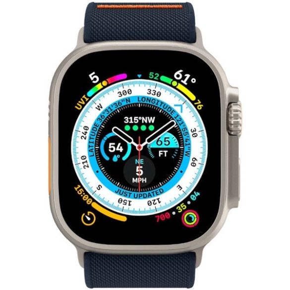 Spigen Fit Lite Ultra csereszíj Apple Watch 4 / 5 / 6 / 7 / 8 / 9 / SE / Ultra (42 / 44 / 45 / 49 mm) tengerészkék