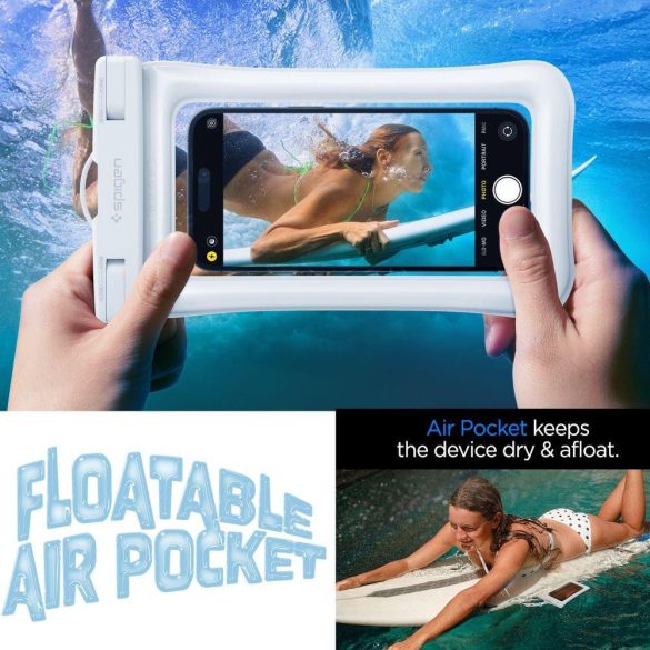 Spigen A610 UNIVERSAL WATERPROOF FLOAT CASE FEHÉR tok