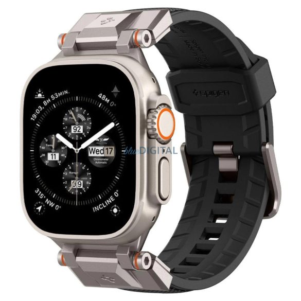 Spigen DURAPRO ARMOR csereszíj Apple Watch  4 / 5 / 6 / 7 / 8 / 9 / SE / ULTRA (42 / 44 / 45 / 49 MM) - fekete