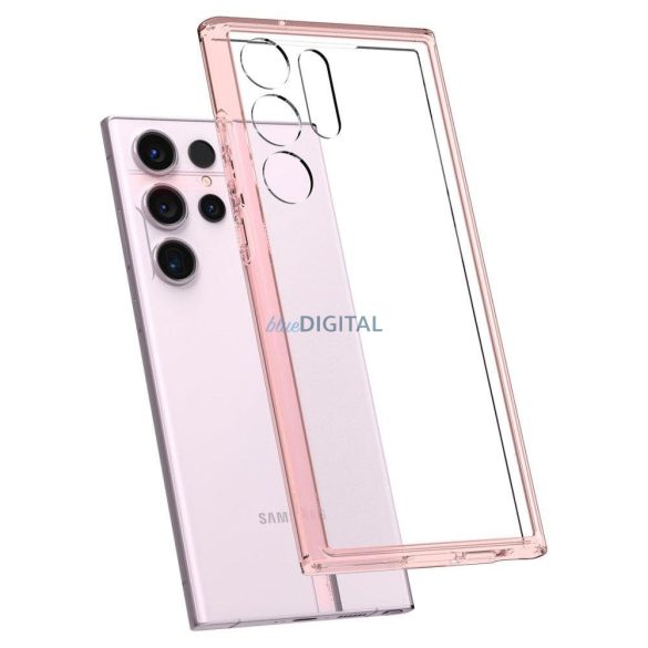 Spigen ULTRA HYBRID Samsung Galaxy S23 Ultra rózsaszín tok