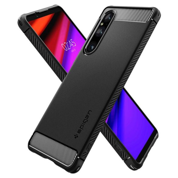 Spigen RUGGED ARMOR SONY XPERIA 1 V Matt FEKETE tok