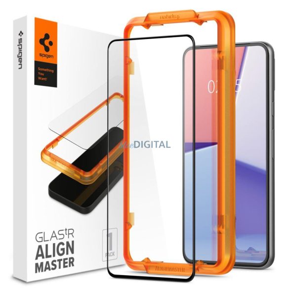 SPIGEN ALM GLASS FC EDZETT ÜVEG GOOGLE PIXEL 8 FEKETE