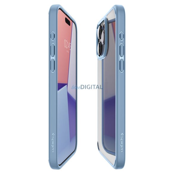 Spigen Crystal Hybrid, Sierra kék - iPhone 15 Pro Max tok