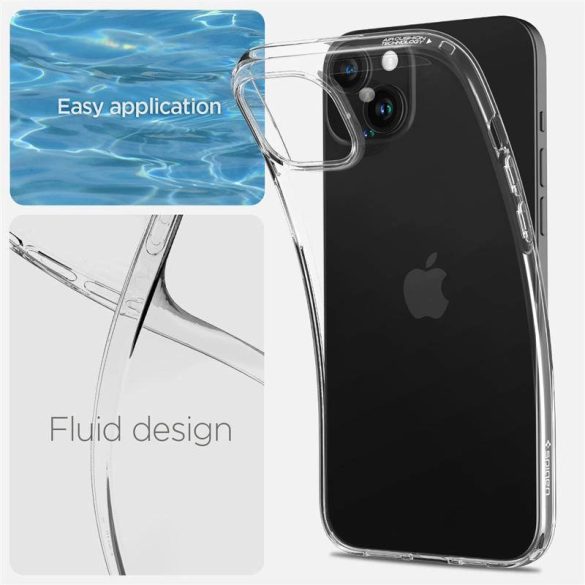 Spigen Crystal Flex, átlátszó - iPhone 15 Plus tok