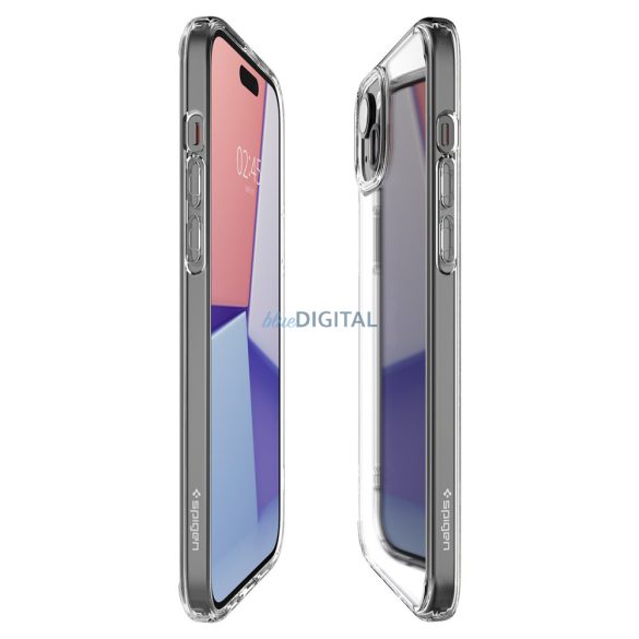 Spigen Crystal Hybrid, átlátszó - iPhone 15 Plus tok