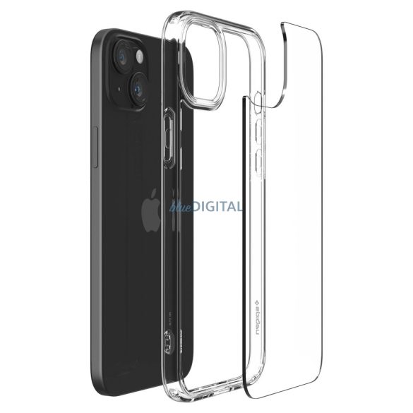 Spigen Crystal Hybrid, átlátszó - iPhone 15 Plus tok