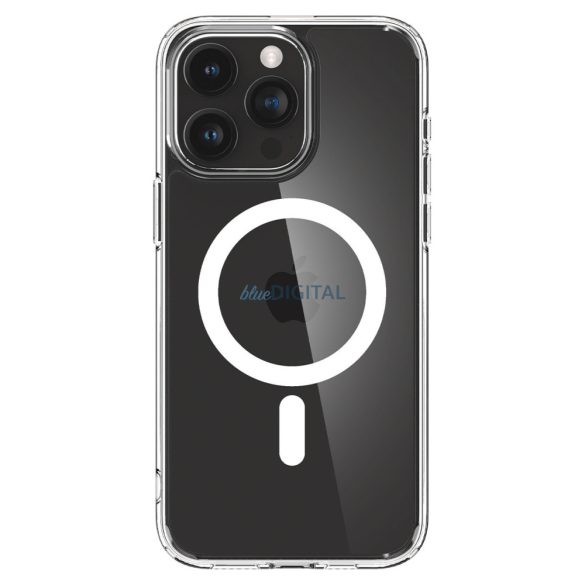 Spigen Crystal Hybrid MagSafe, fehér - iPhone 15 Pro tok