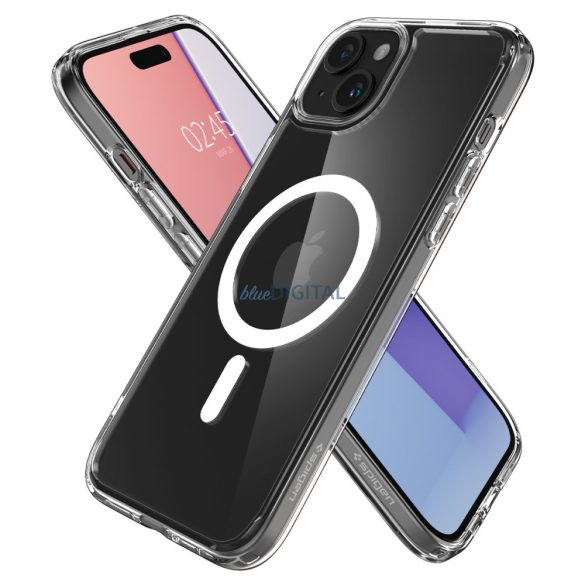 Spigen Crystal Hybrid MagSafe, fehér - iPhone 15 tok